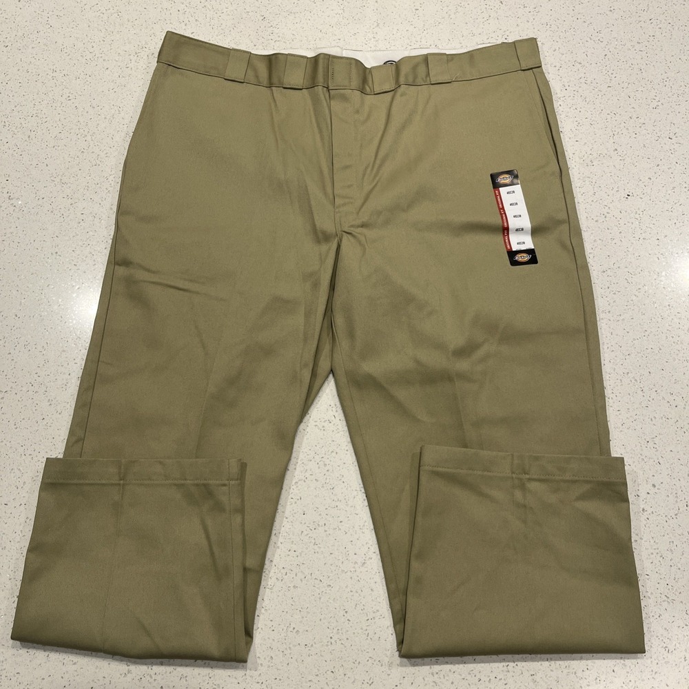 Dickies Men's 874 Classic Original Fit Uniform Work Pants Khaki Size 46x30 NEW